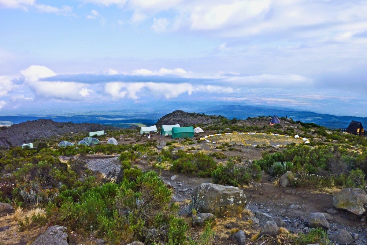 A camp on Mount Kilimanjaro