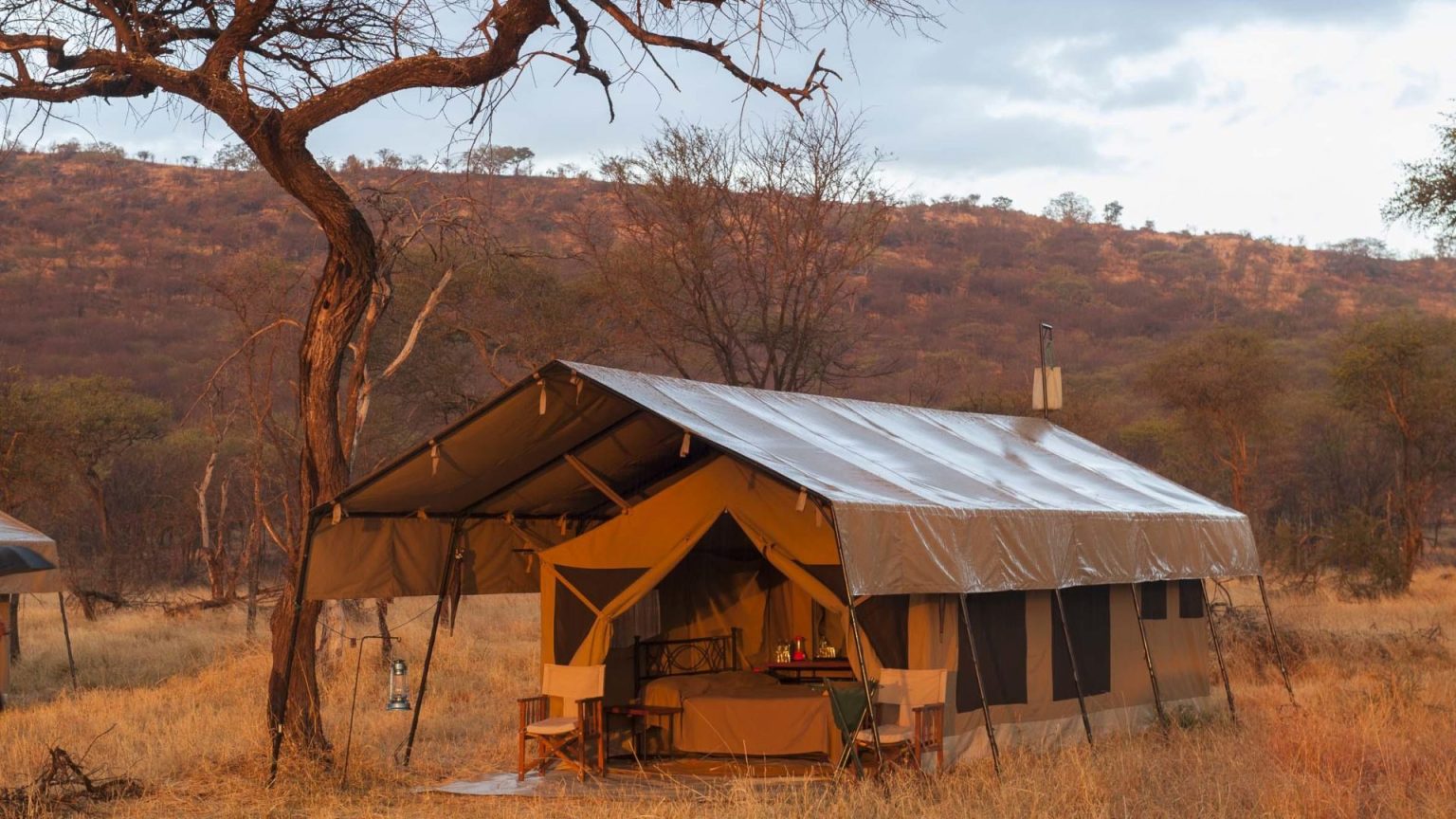 A tented camp in the bush