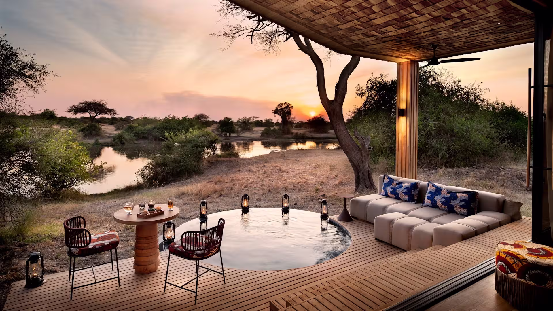 Sundowners at camp