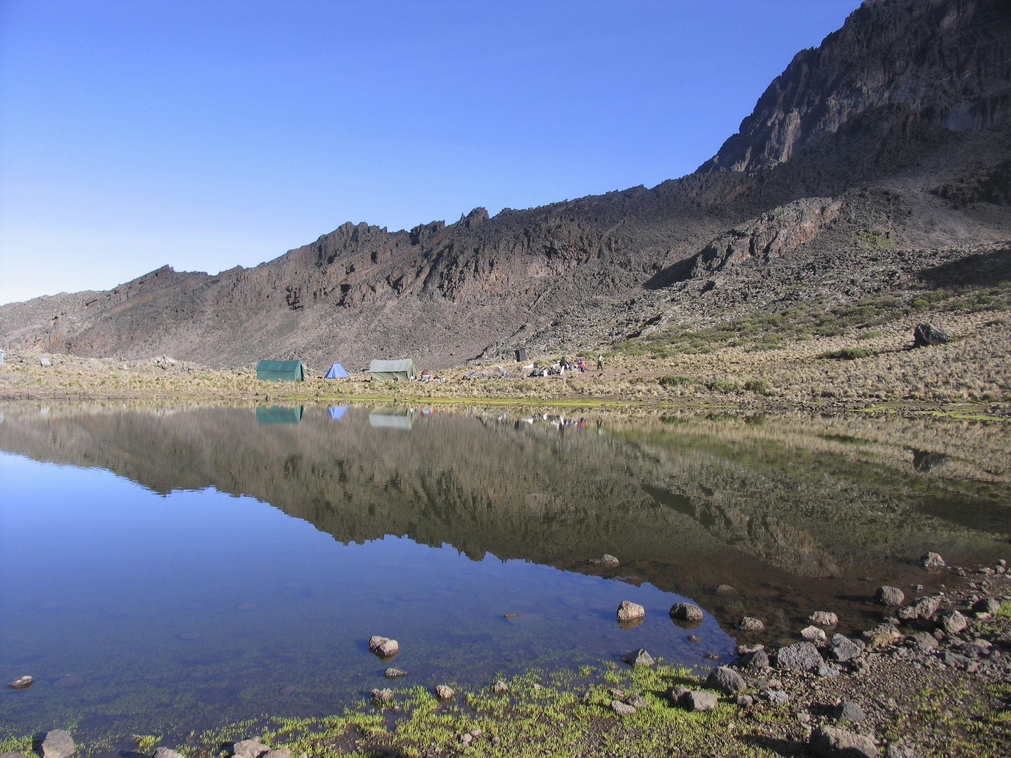 The summit at the end of the 7-day Rongai route