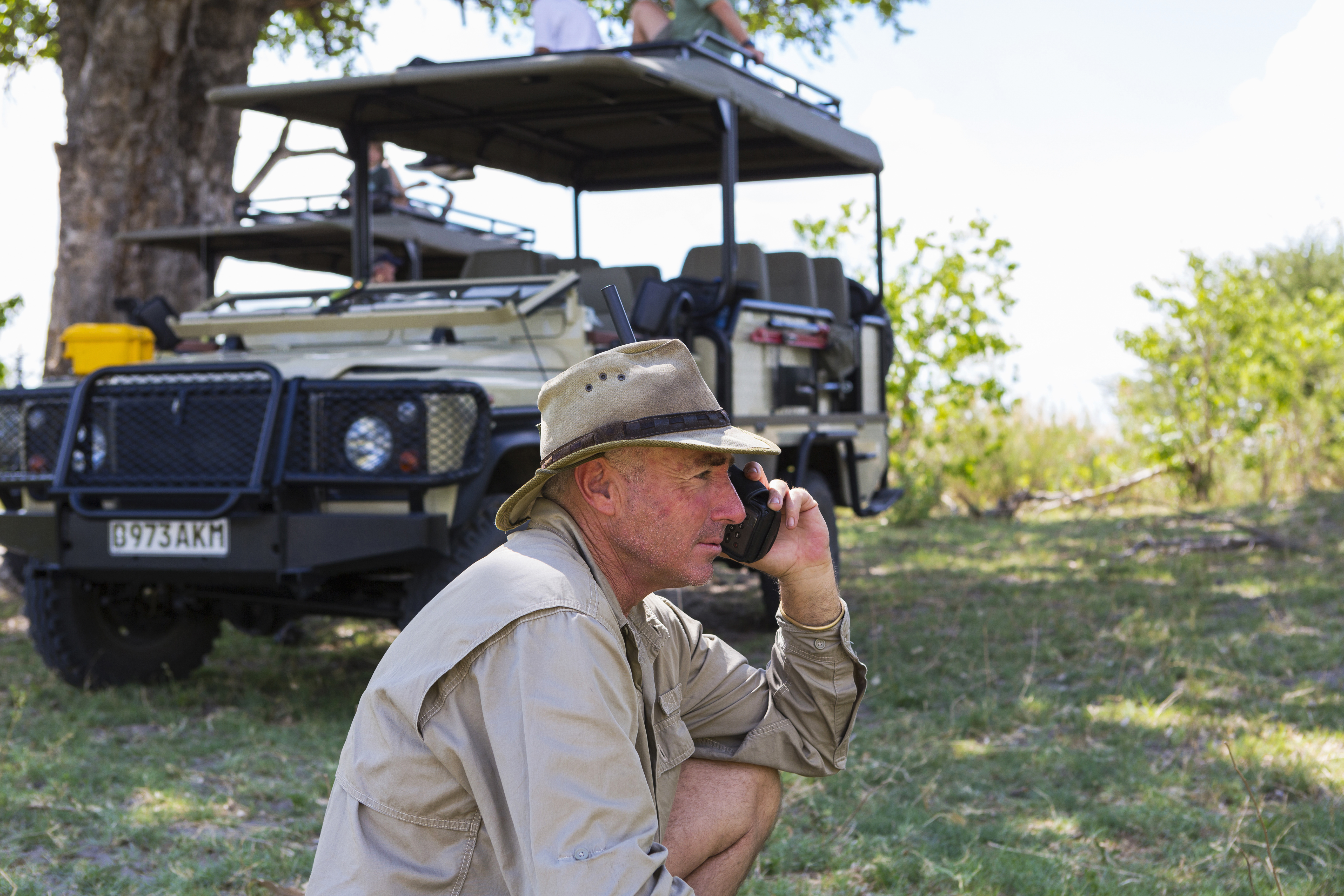 Guests and guide · Tarangire