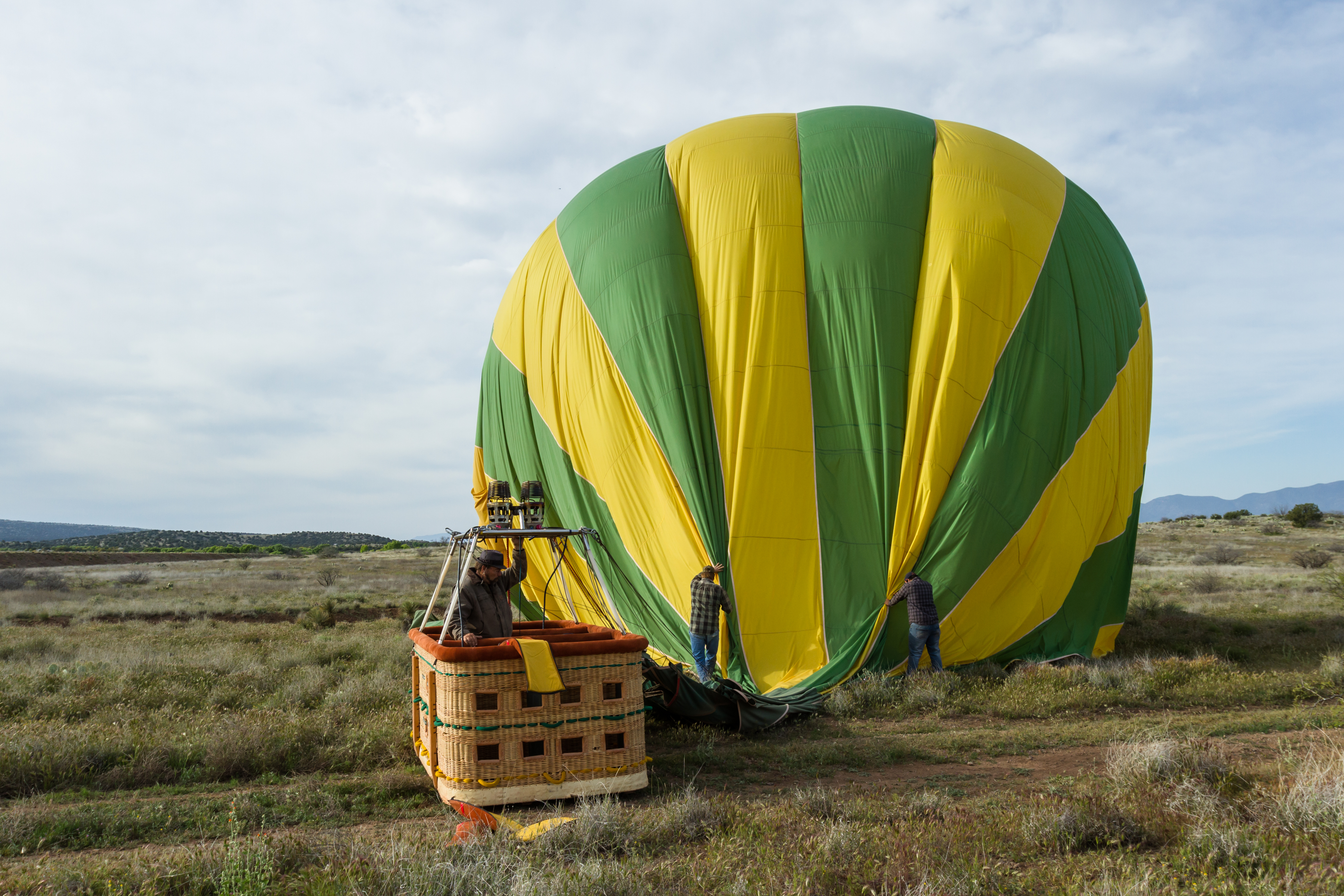 Hot-air balloon safari