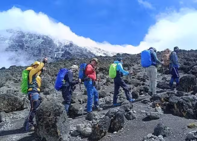 Kilimanjaro alpine desert landscape
